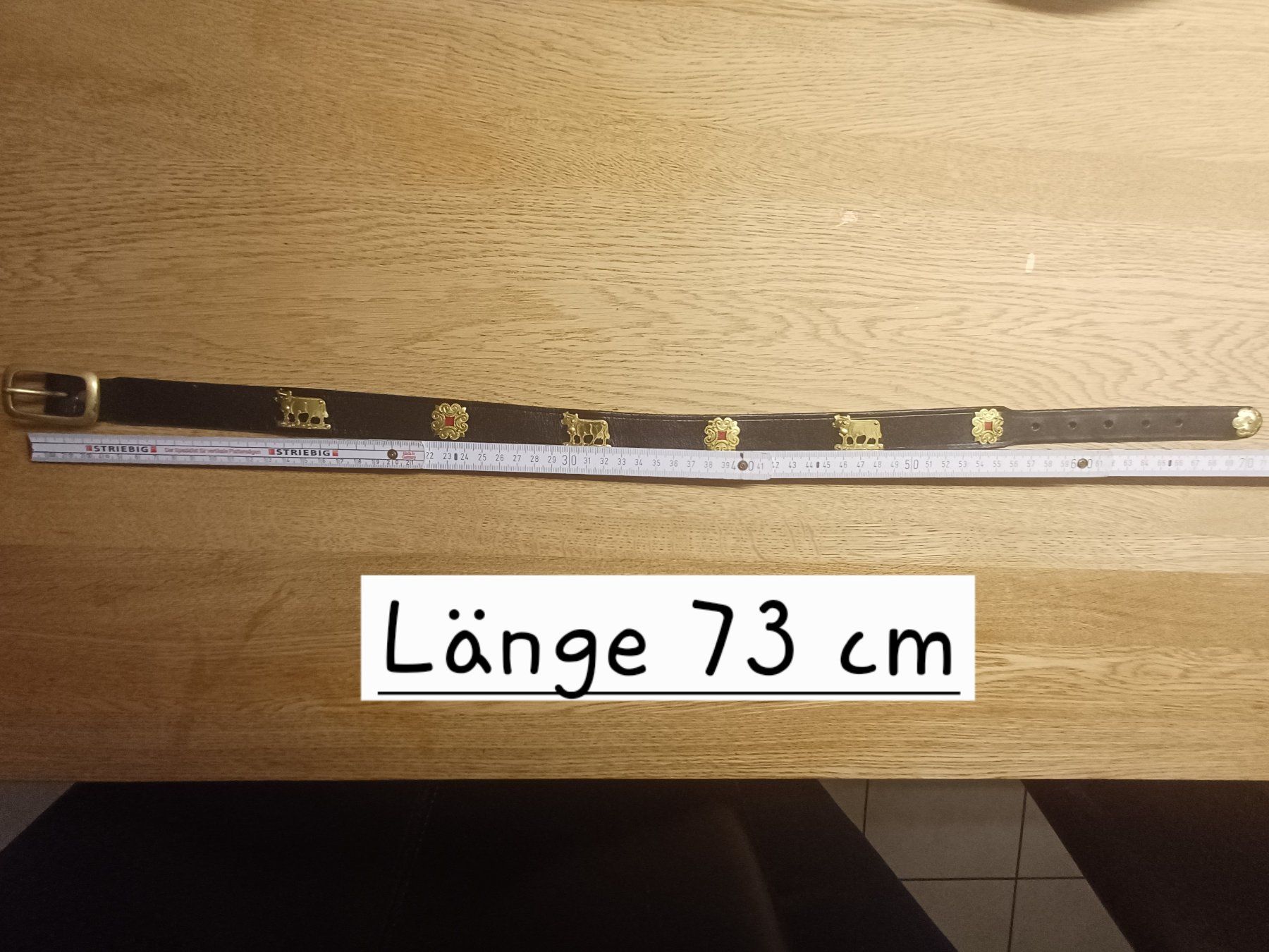 Cinture: Ledergurt Chueli, Länge 73 cm – Usato da Dietwil venduto da dari2008