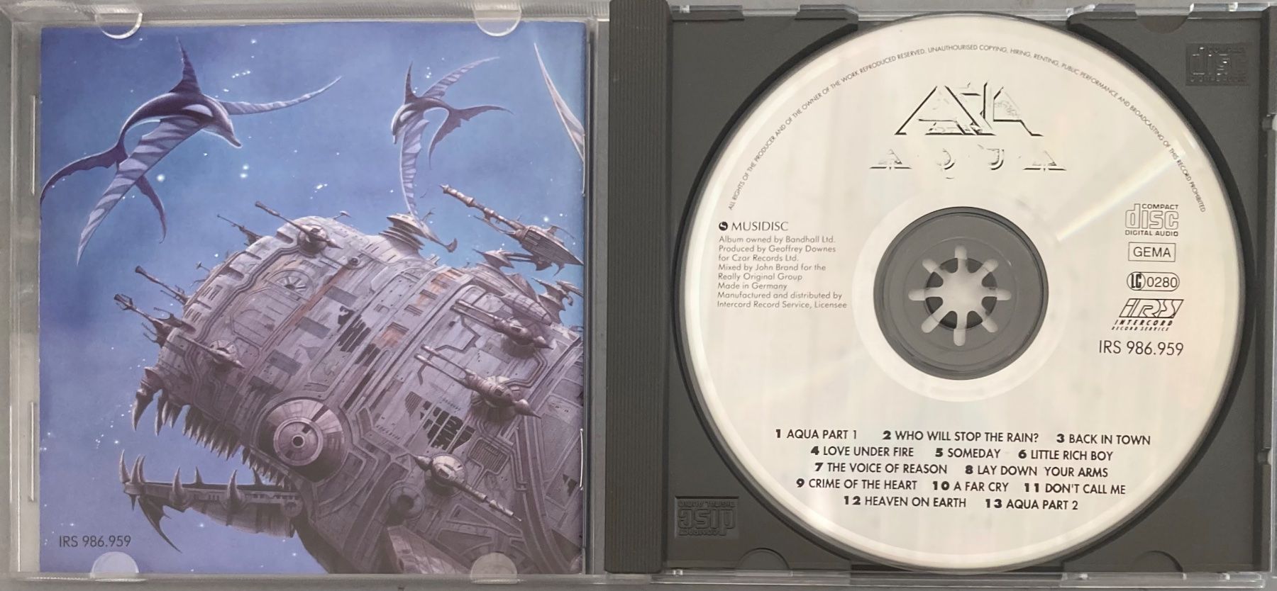 CD: ASIA - AQUA – Usato da Poliez-Pittet venduto da Newtown-Records 2