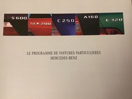 Mercedes-Benz Programm Verkaufsprospekt französisch 2.1997