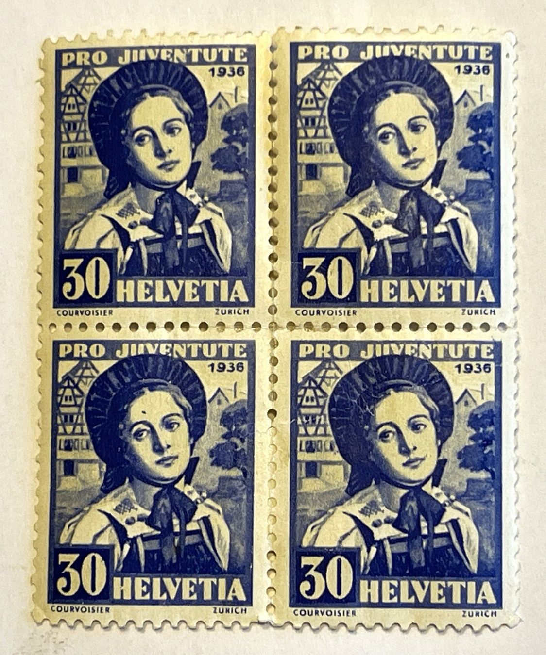 Tutti i francobolli: Pro Juventute 1936 - 4er Blocks – Nuovo (secondo la descrizione) da Oftringen venduto da vuc_frq6