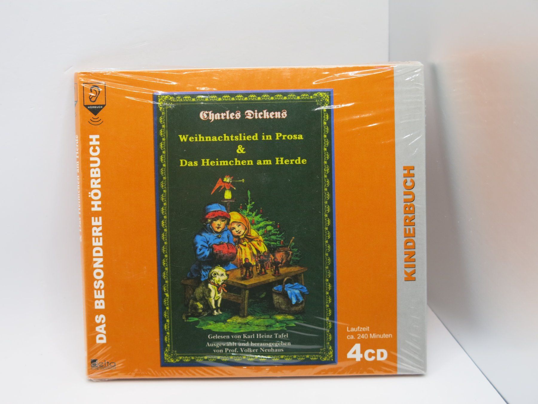 Audiolibri: NEU 4CD Charles Dickens Kinderbuch Weihnachtslied + Heimchen – Nuovo e nell'imballaggio originale da Ernetschwil venduto da luisvonerni