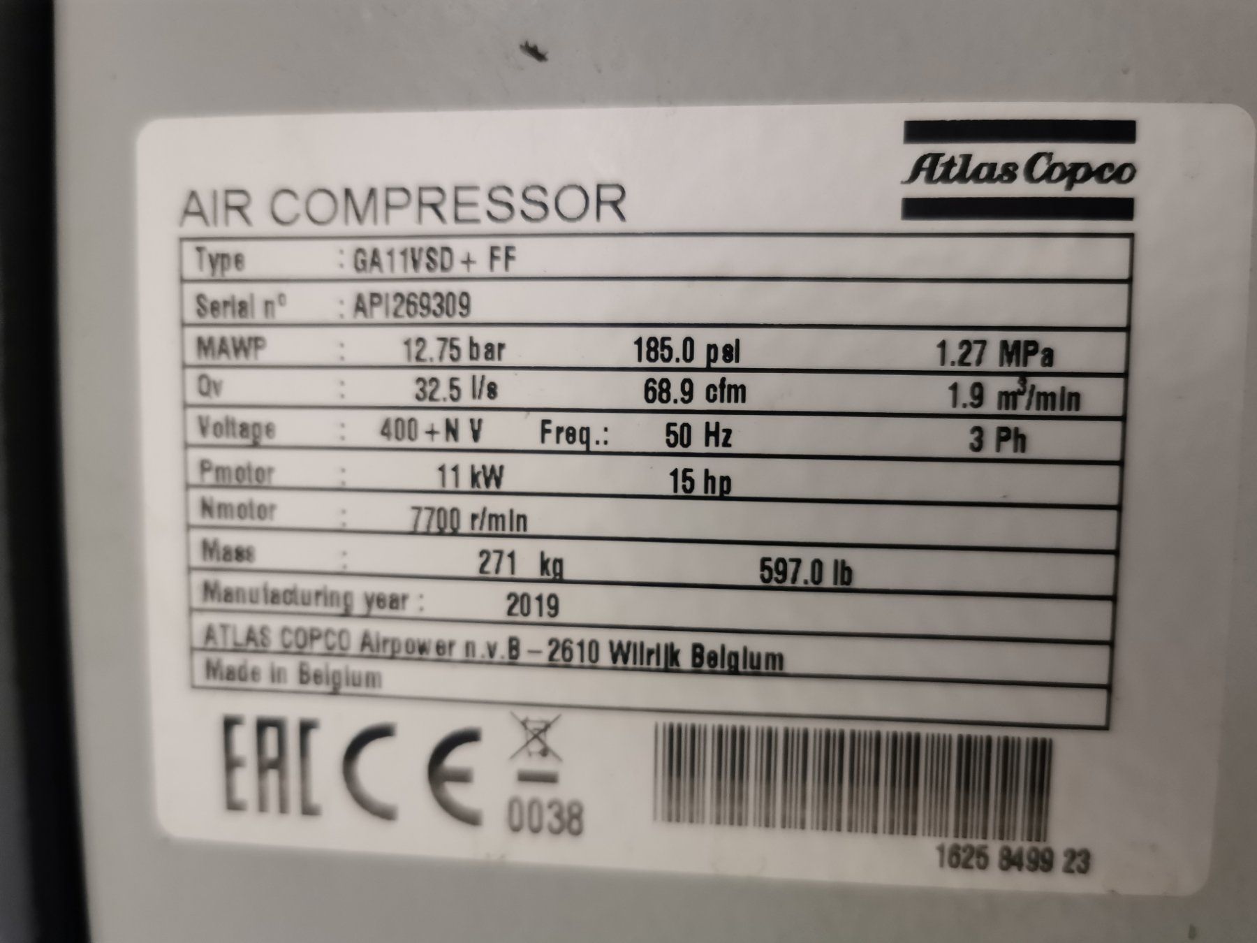 Atlas Copco Compressori: Kompressor Atlas Copco Defekt – Difettoso da herzogenbuchsee venduto da Michel80 1