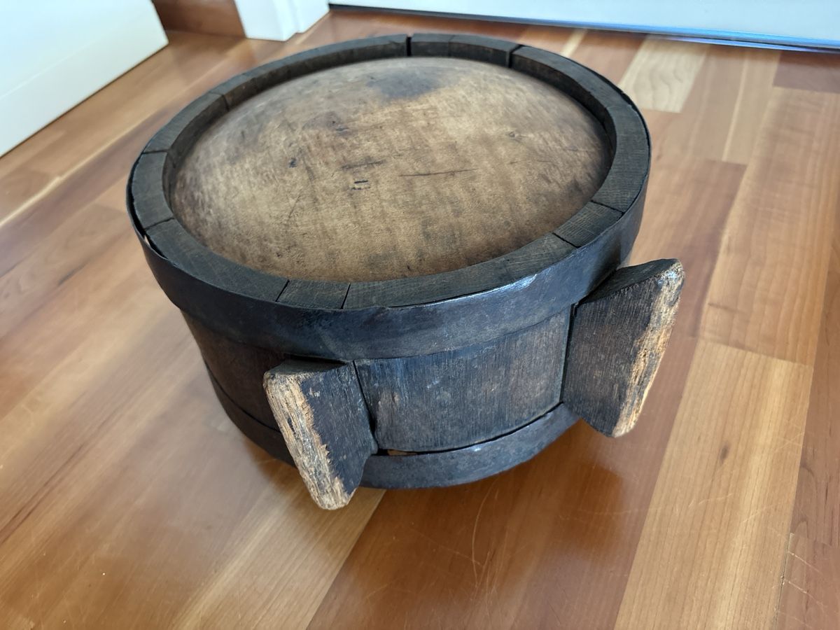 Zubehör: alte Fass-Flasche aus Holz – Gebraucht aus Rümlang von euqinom16 4