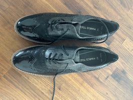 neue Marco Tozzi Schnürschuhe Damen Gr. 42  Lackleder ...