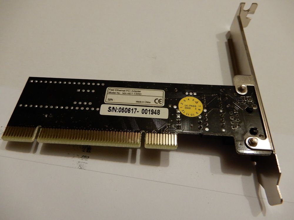 Lecteurs & Adaptateurs: Fast Ethernet PCI Adapter Mod. Nr. MX-NET TXRD – D'occasion à Worben par MaKo3252 3