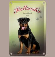 🔥 ROTTWEILER Hunde Blechschild 🎀 12x18cm OVP 🔥