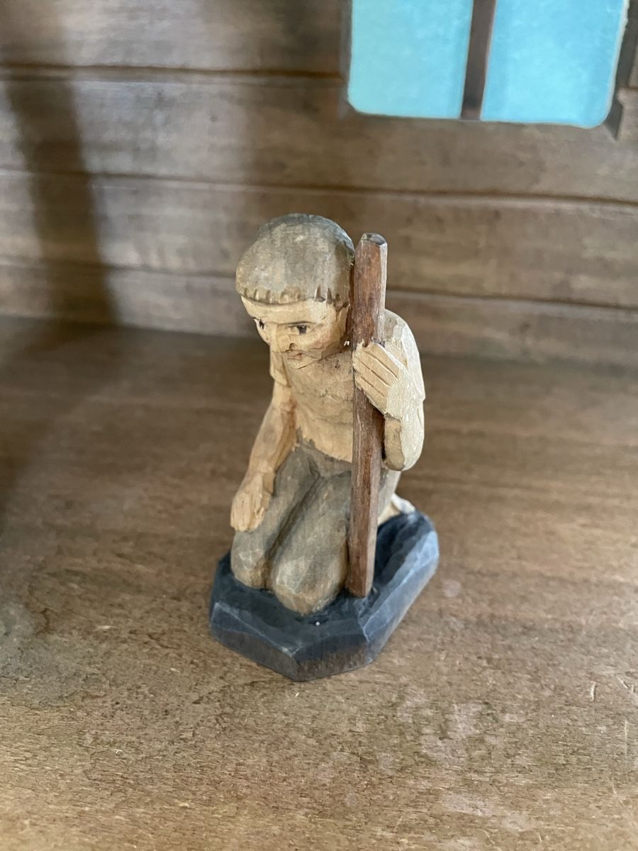 Statuette: Knabe mit Stab E.Thomann Brienz – Usato da Flawil venduto da Naphtali 1