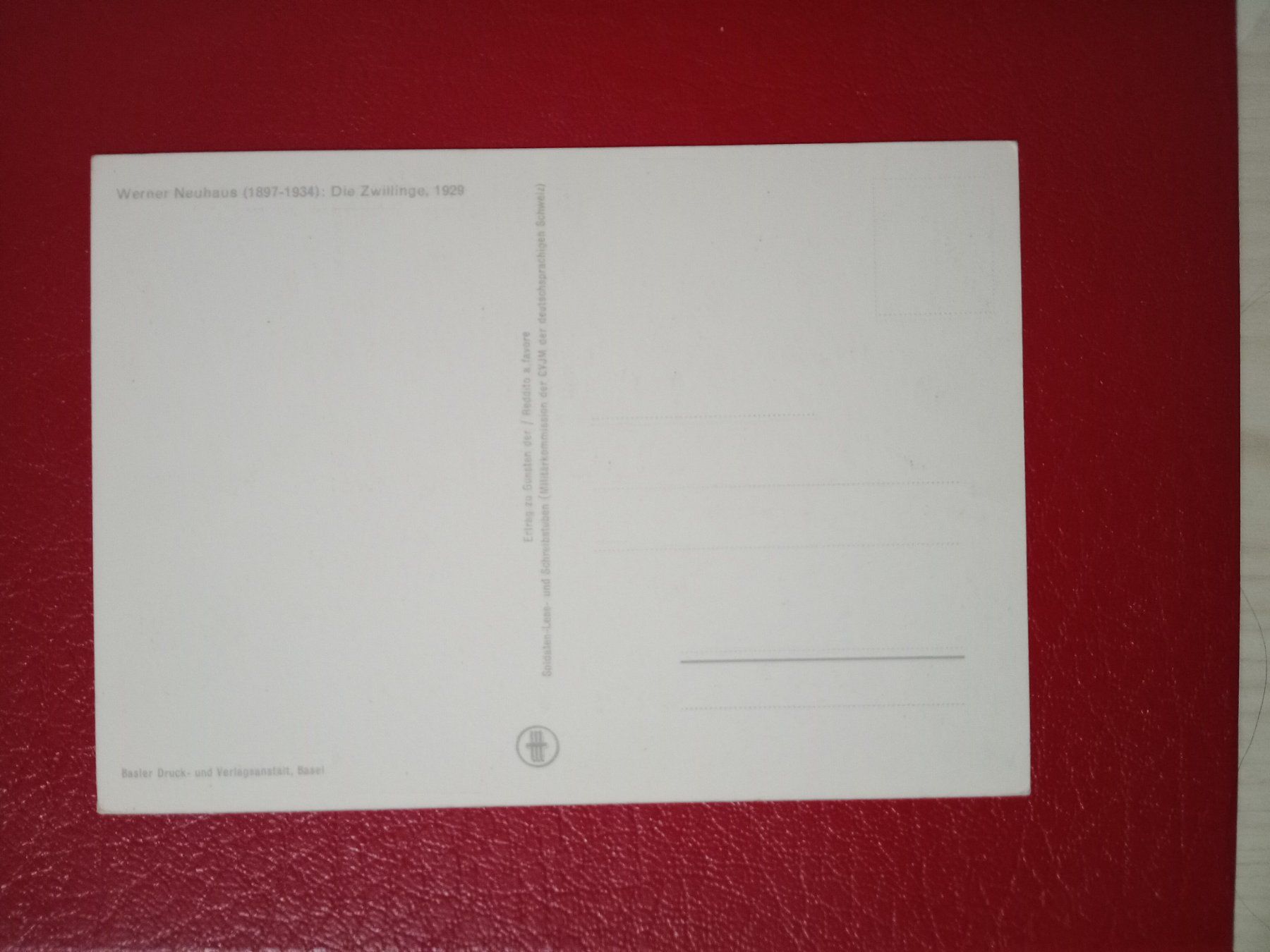 Cartoline postali: Ak Kunst Werner Neuhaus Zwillinge – Usato da Küttigen venduto da Melisch1000 1