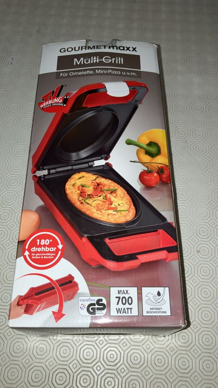 Elettrodomestici da cucina: Multi-Grill Gourmetmaxx (nuovo) – Nuovo e nell'imballaggio originale da Melano venduto da H-Sara 1