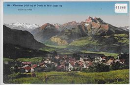 Chesieres et Dent du Midi - Litho