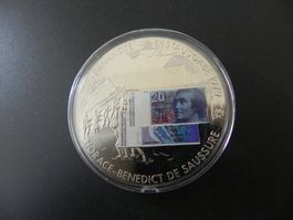 Grosse Medaille 20 Franken Banknote Erstausgabe 1979
