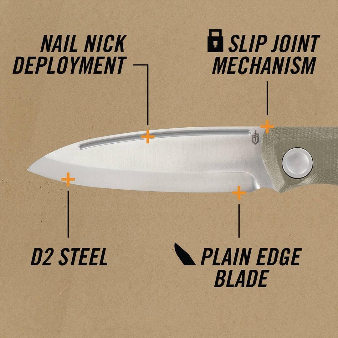 Gerber Accessori: Gerber Mansfield Micarta Olive – Nuovo e nell'imballaggio originale da Lachen SZ venduto da Alex_OFFOUT 1