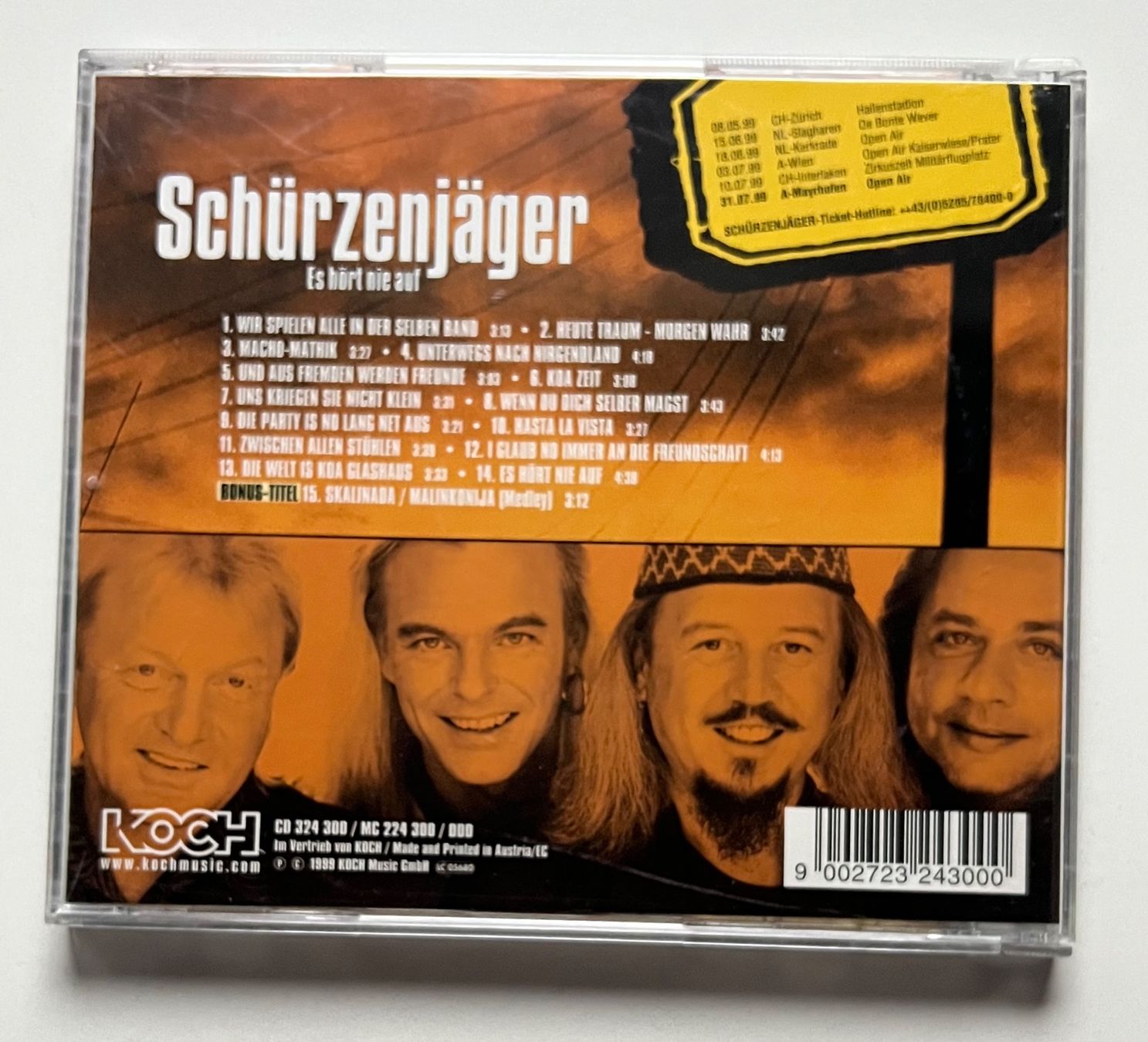 CDs: Schürzenjäger / Es hört nie auf – Gebraucht aus Näfels von rottabi 1