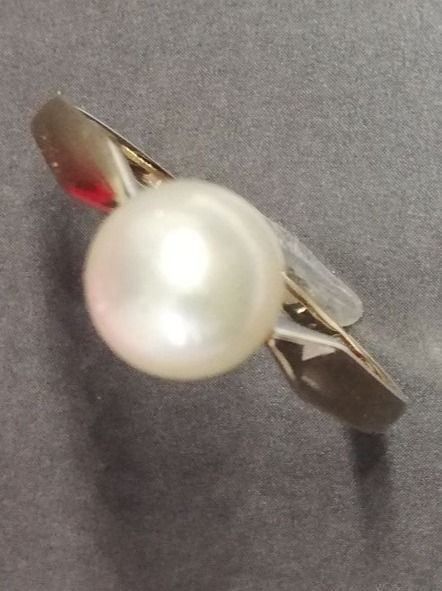 Ringe: Edler Perlenring aus 18 Karat Gold – Neu (gemäss Beschreibung) aus Unterägeri von Altgoldschmuck 8