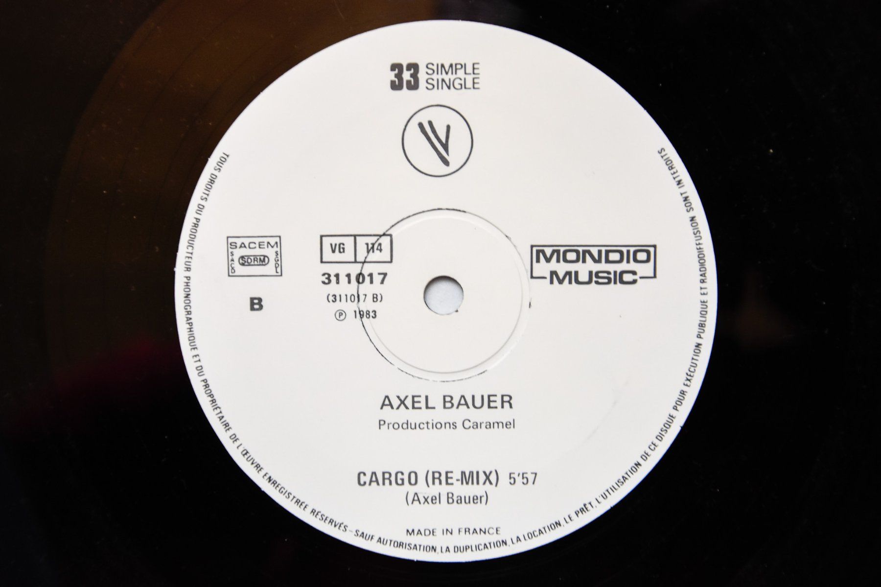 Dischi in vinile: Axel Bauer - Cargo (Maxi-single) – Usato da Belmont-sur-Yverdon venduto da ag97 3