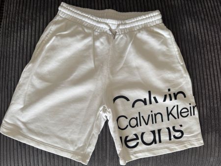 Short Calvin Klein Jeans, blanc,Taille 10 ans