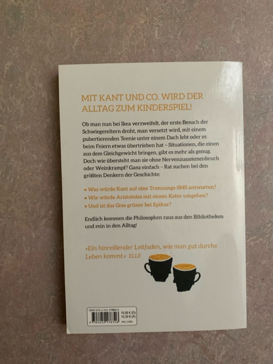 Libri: Marie Robert Buch Auf einen Kaffee mit Kant neu – Usato da Wiggen venduto da Antoniotto 1