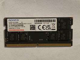 ADATA RAM Speicher 16GB DDR5 SODIMM 5600MHz gebraucht