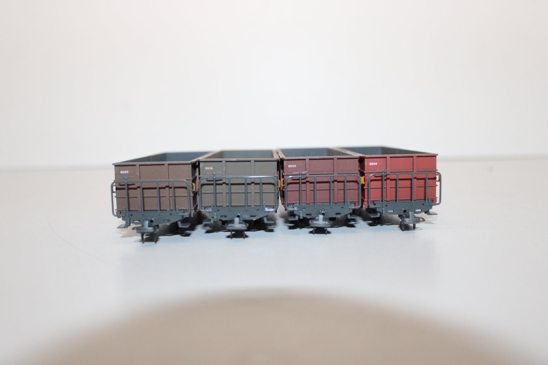 Bemo Modellini di ferrovie: BEMO 7455 100 RhB Offene Güterwagen Set DC H0m mit OVP – Usato da Basel venduto da mhmarken 2