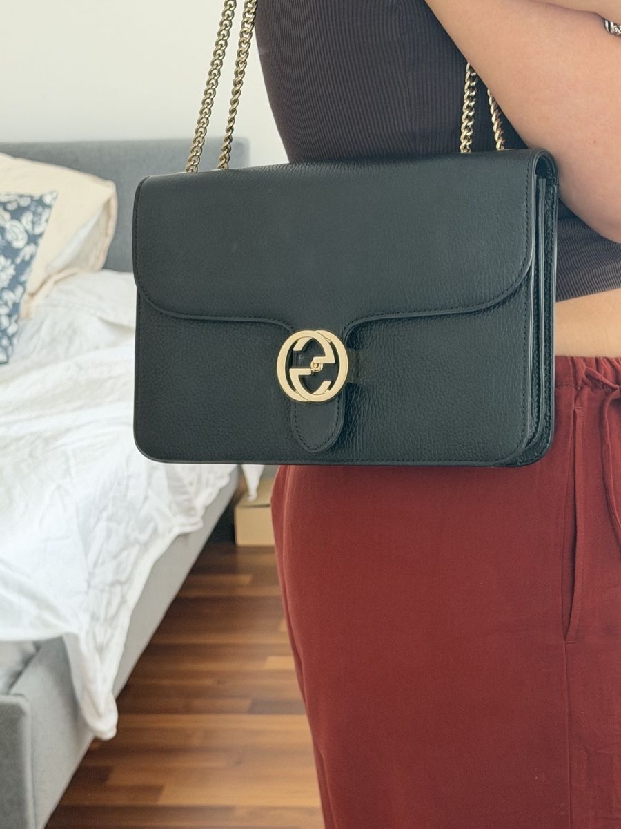 Gucci Borse da donna: Sac Gucci Interlocking cuir noir excellent état – Nuovo (secondo la descrizione) da Zürich venduto da liiinnnddaa 1