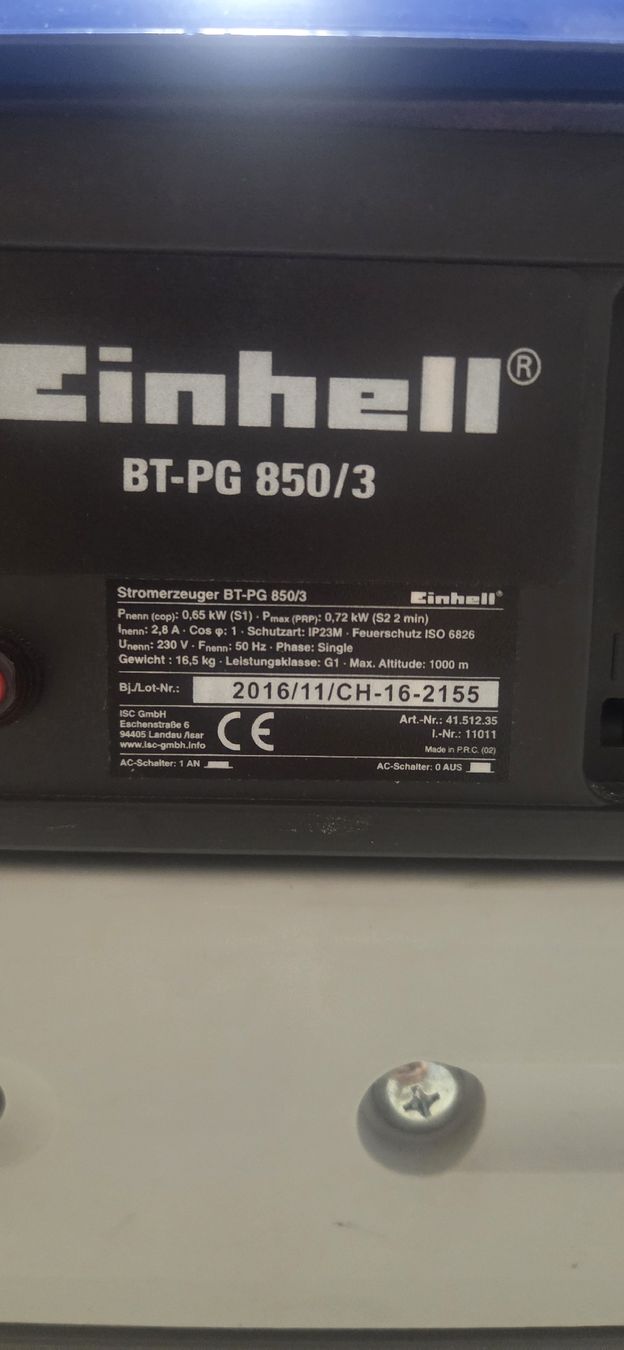 Einhell Générateurs de courant: Stromgenerator – D'occasion à Zell LU par Riky13. 4
