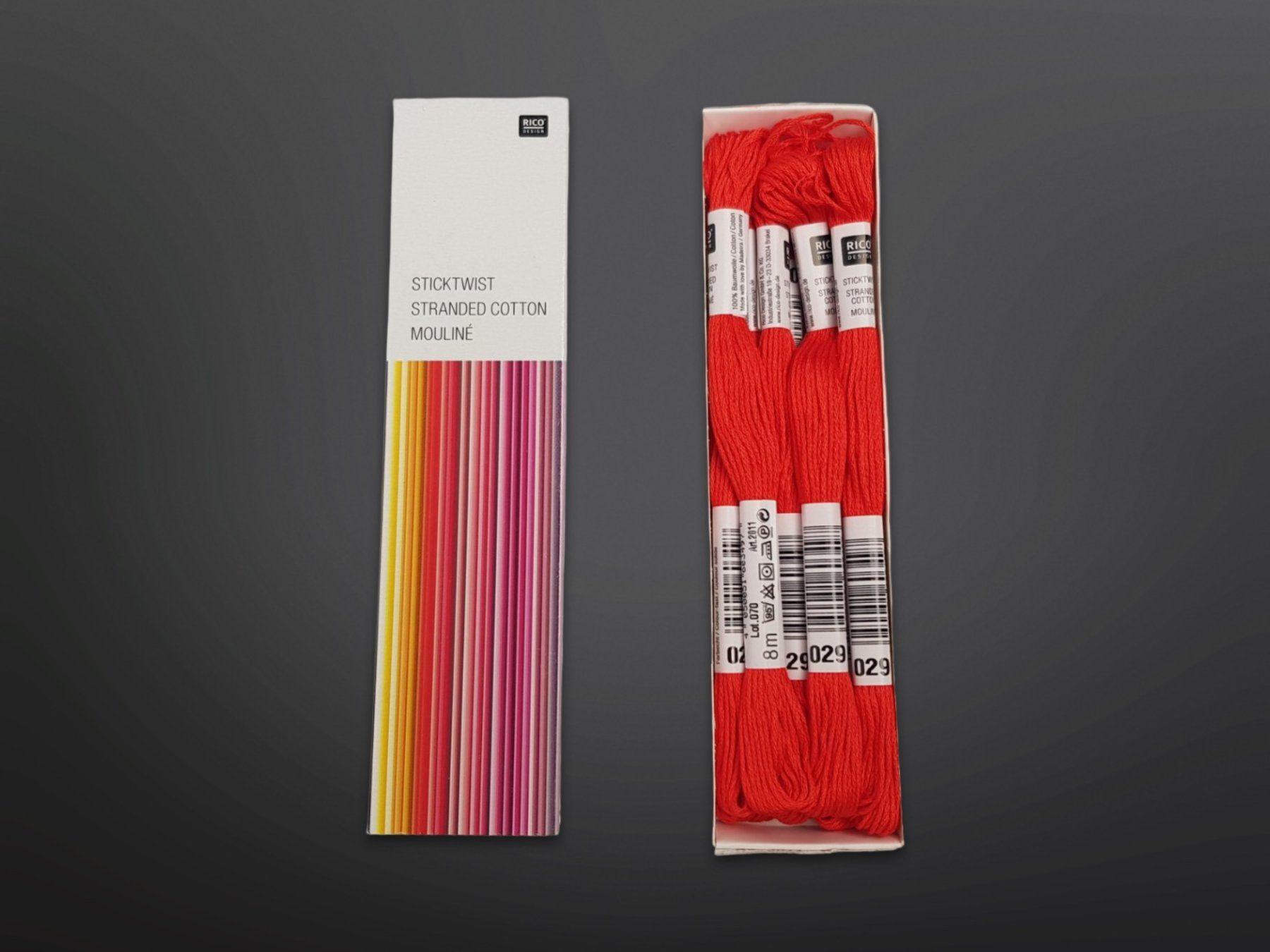 Cordicelle & Fili: RICO DESIGN rotes Stickgarn – Nuovo (secondo la descrizione) da Suhr venduto da Restwert_Suhr 2