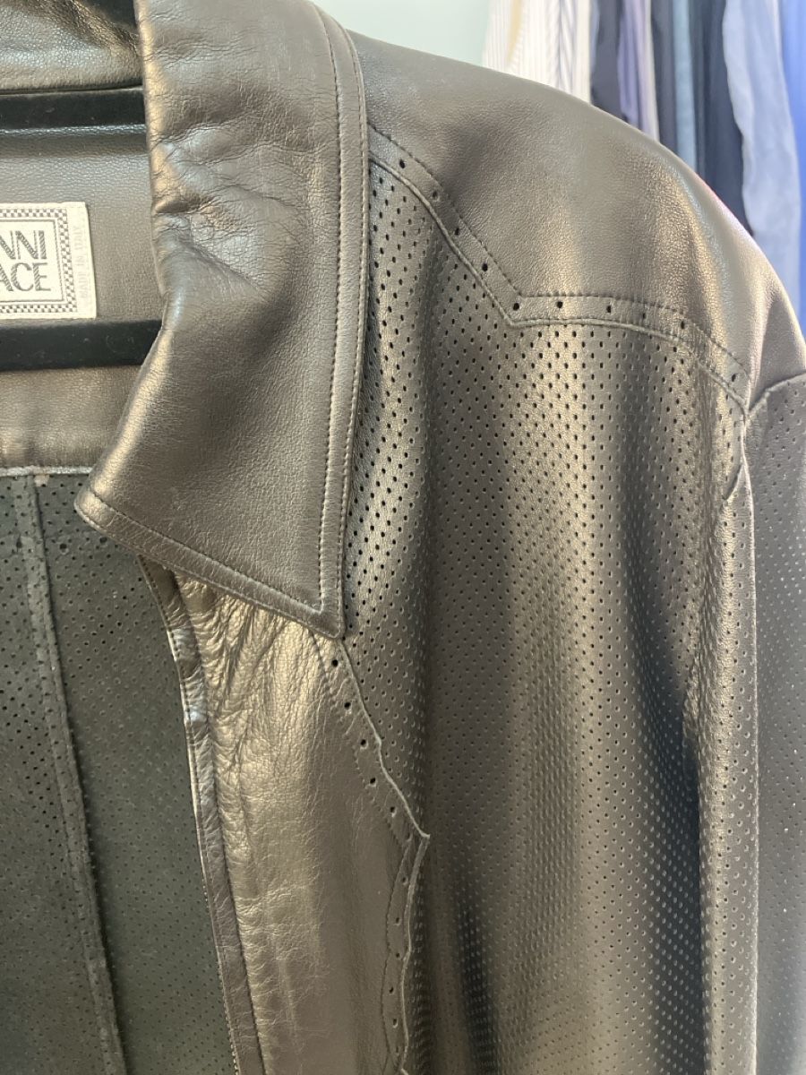 Versace Jacken: Lederjacke Gianni Versace perforiert schwarz Grösse L – Neu (gemäss Beschreibung) aus Muralto von jac_hkz5 8