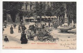 ZÜRICH Bahnhofstrassse (Blumenmarkt)