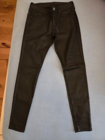 MANGO Kunstlederhose