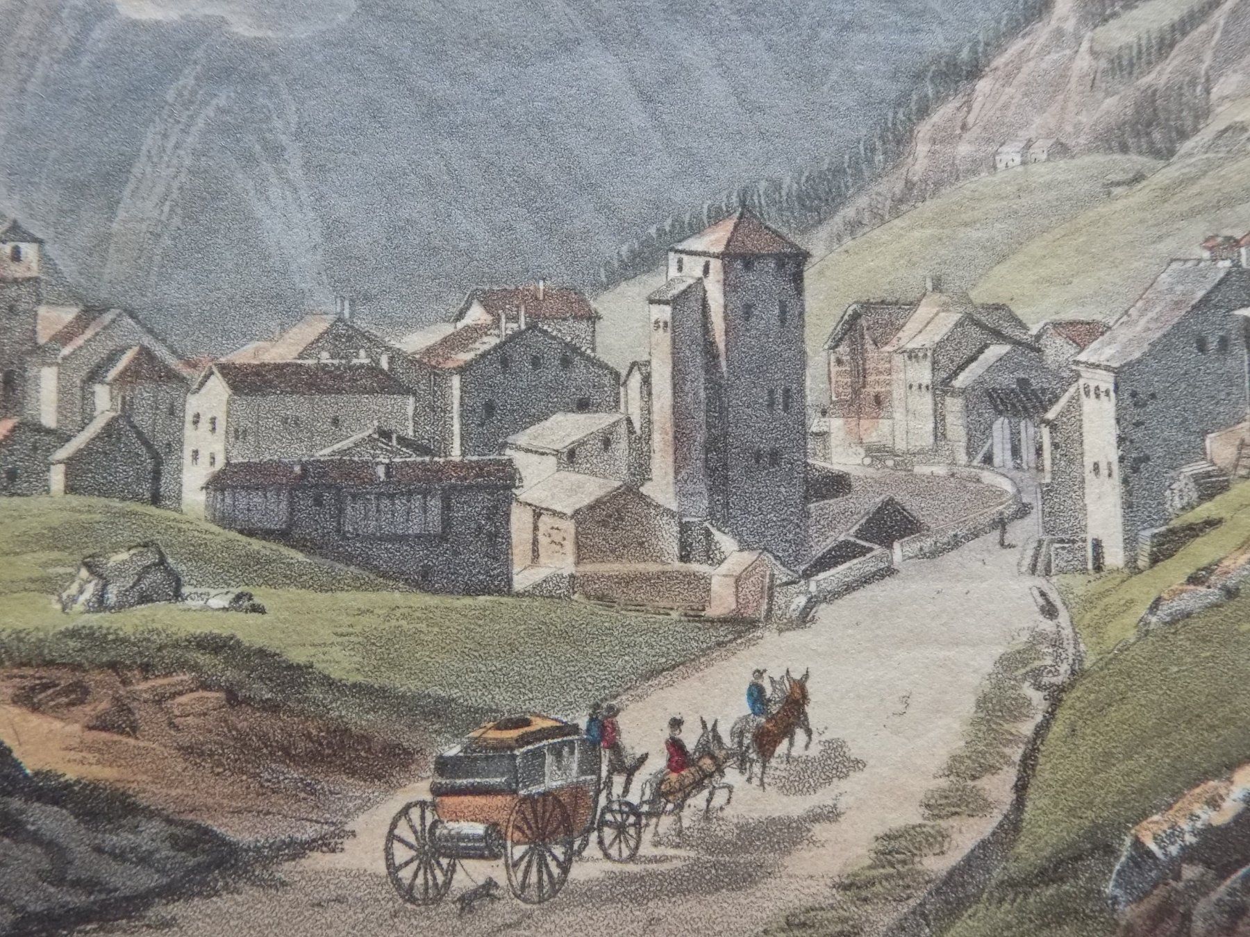 Gravures: View village Simplon Valais – D'occasion à Risch par Rischli15 8
