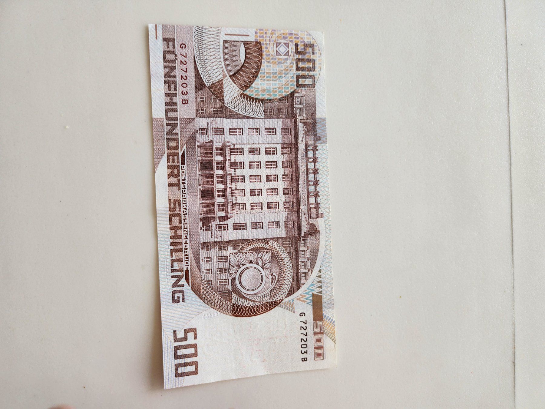 Banknoten: 500 Schilling alte Banknote Note Österreich – Gebraucht aus Unterägeri von 0alfa0 4