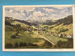 Alte Ansichtskarte von Fischenthal Tösstal