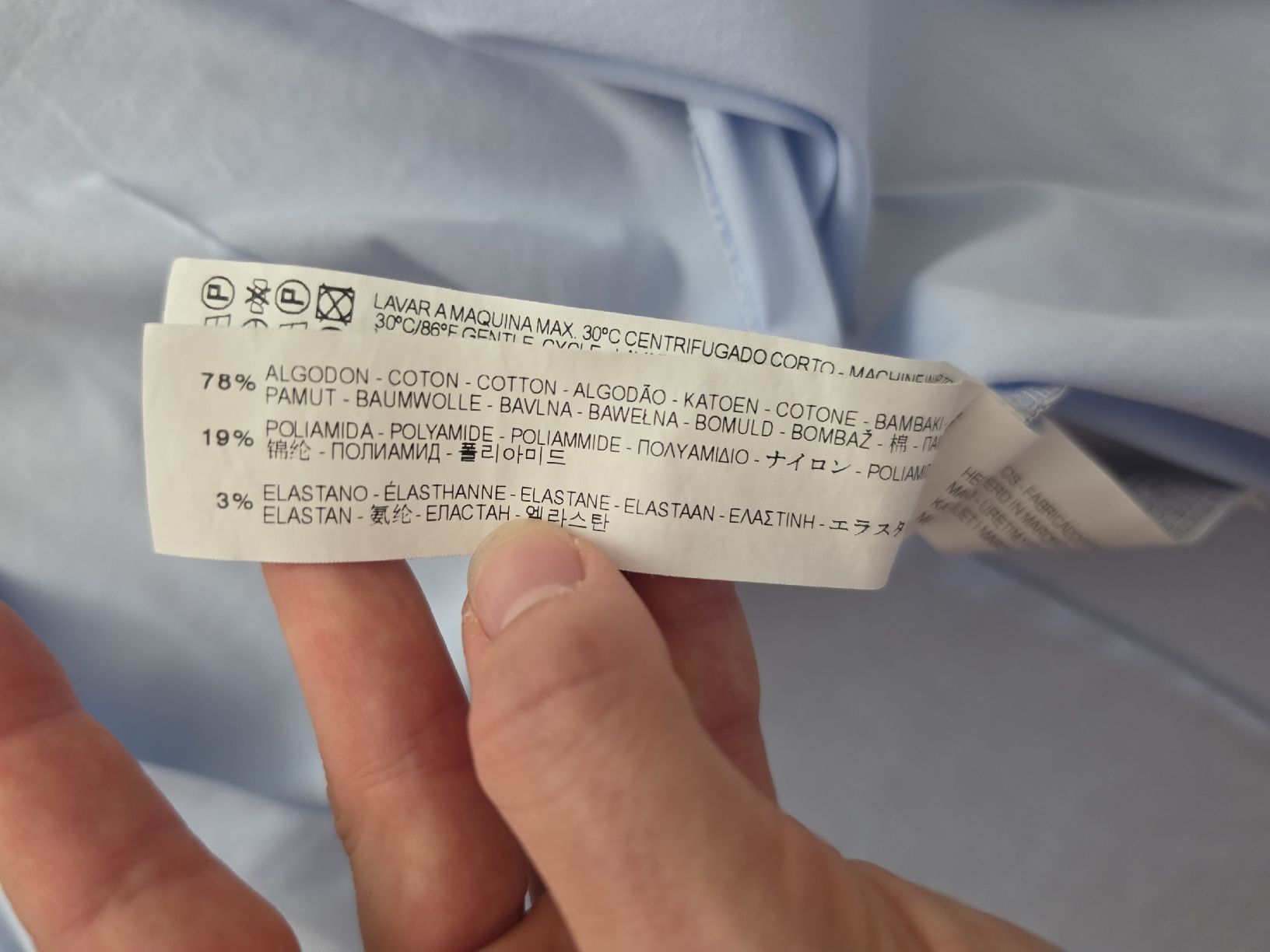 Camicette: Zara Basic Hemd hellblau Grösse M guter Zustand – Usato da Luzern venduto da oli_6x2r 3