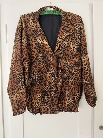 Vintage Übergangsjacke in Leo-Muster