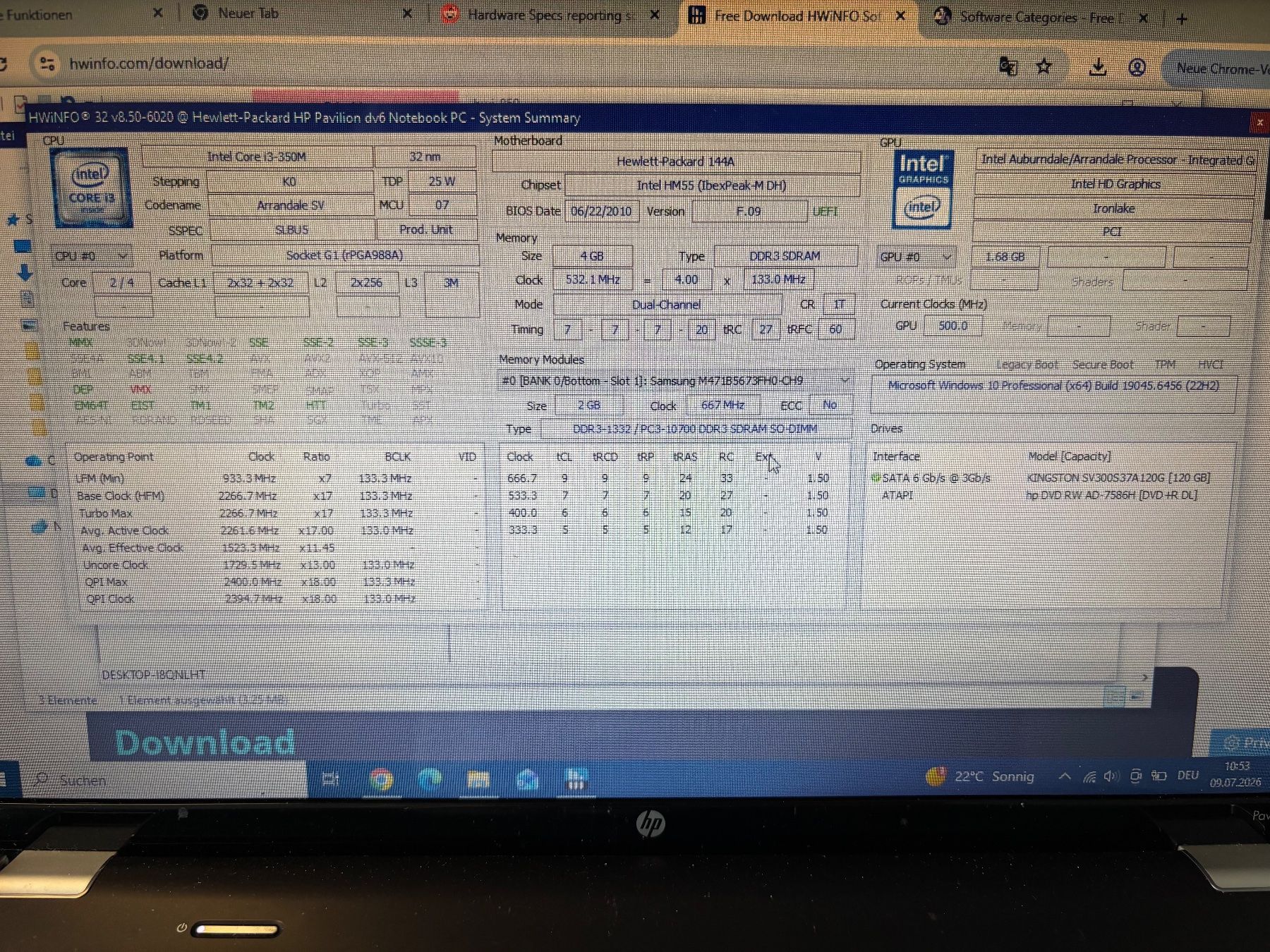 Hewlett Packard Notebook: HP Pavilion dv6 3010ez (i3) – Usato da Zug venduto da cvTrex 1