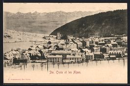 Ste. Croix, Vue Général et les Alpes