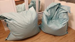 Sitzsäcke hellblau 2 Stk. wie neu 160x120cm
