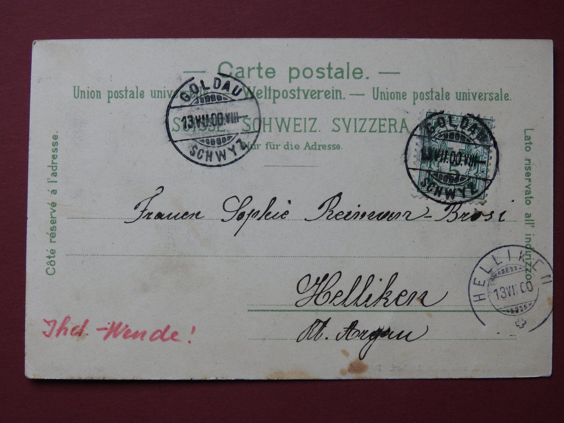 Cartes postales: AK Gruss aus Goldau – D'occasion à Rain par 999-800-K 1