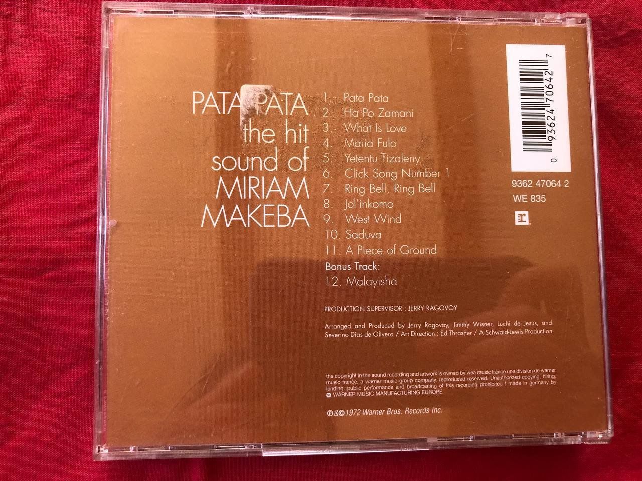 CD: Miriam Makeba - Pata Pata - CD – Usato da Malix venduto da jul_7nhn 1