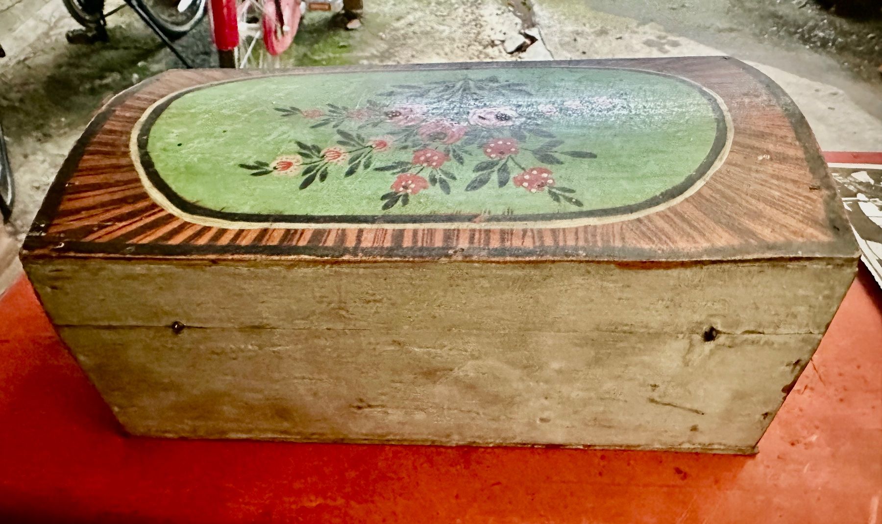 Barattoli: Schatulle mit Runddeckel, antik, bemaltAppenzell – Usato da Frauenfeld venduto da aluma14 8
