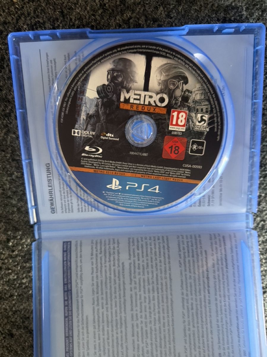 Spiele: Metro Redux - PS4 – Gebraucht aus Kreuzlingen von luc_chz6 2