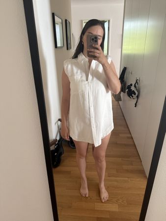 Kurzes weisses Kleid Grösse XS