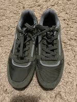 BOSS Turnschuhe Herren Gr. 42 Khaki Orange Leder/Textil