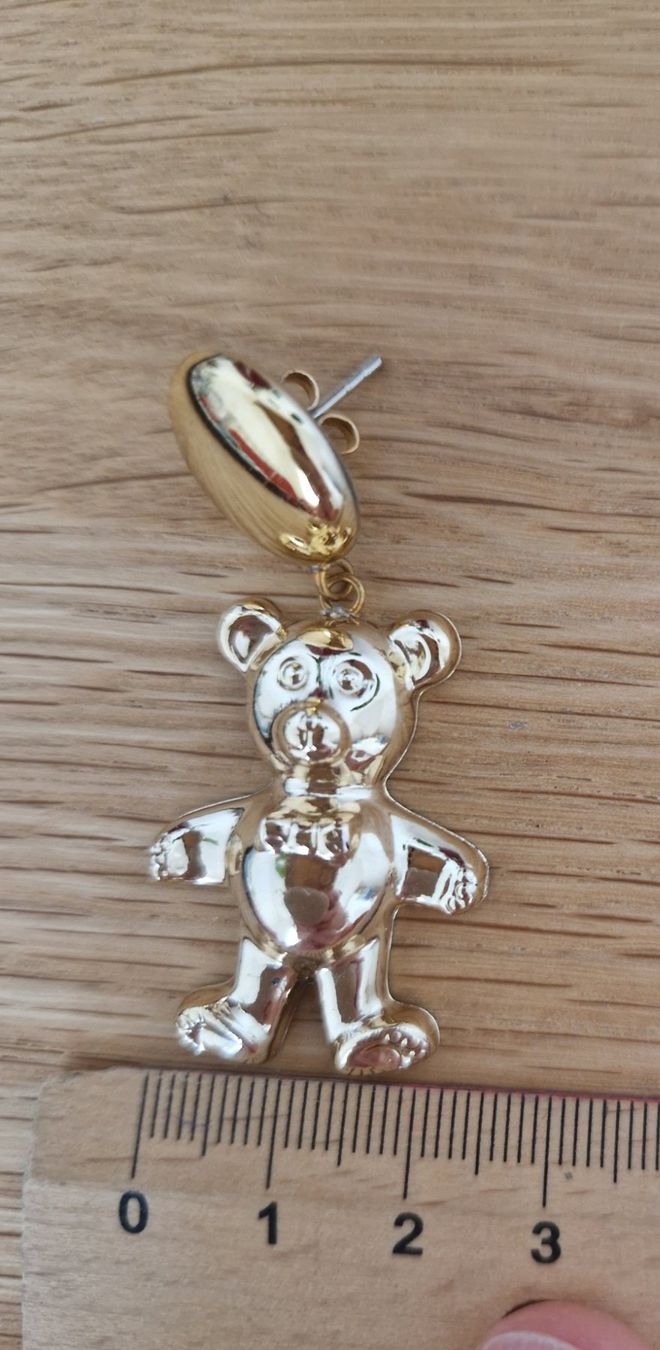 Orecchini pendenti & Orecchini a lobo: Goldene Teddybär Ohrringe – Usato da Erlinsbach SO venduto da ULIKH 6