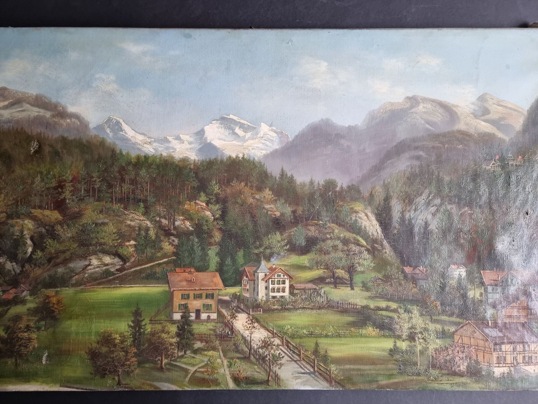 Gemälde: GEMÄLDE LANDSCHAFT OEL/ LEINWAND GRÖSSE 75X45CM – Gebraucht aus Gersau von kunst-online 3