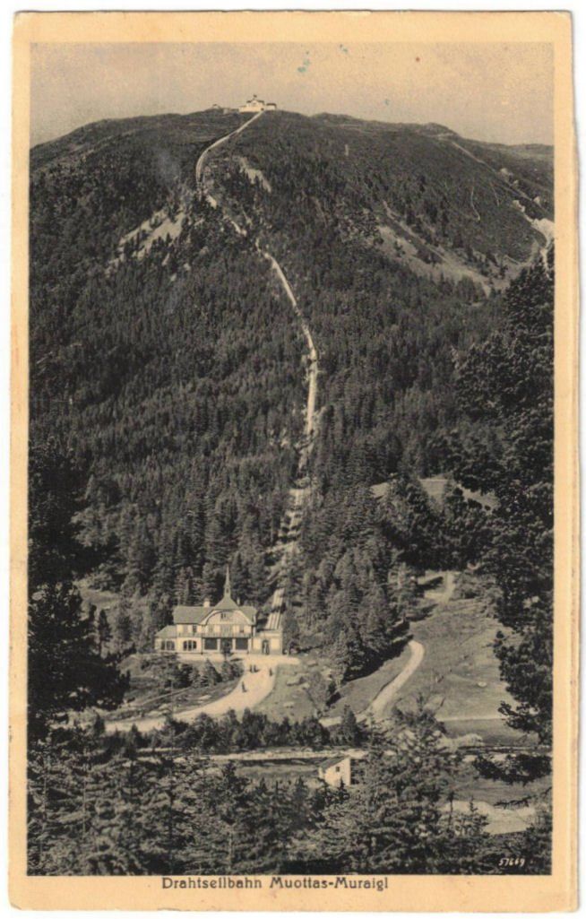 Ansichtskarten: St. Moritz - Standseilbahn Muottas Muragl – Gebraucht aus Binningen von Mountainrider