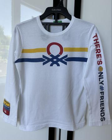T-shirt manica lunga in cotone Benetton