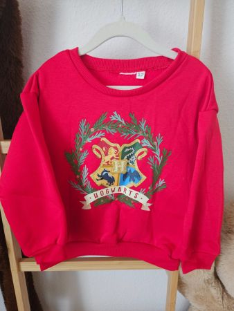 Harry Potter Weihnachtspullover, Hogwarts Wappen, Gr. 110