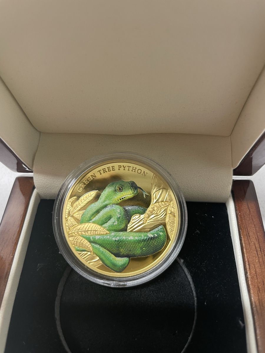 Alle Münzen: Seltene Sammlermünze Green Tree Python nur 150 Stück – Neu und originalverpackt aus Glattbrugg von kar_7njd 1