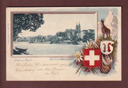 Gruss aus BASEL - Pfalz - 1901 Präge